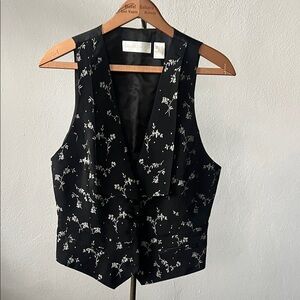 Dana Buchman Floral Vest Womens 8
